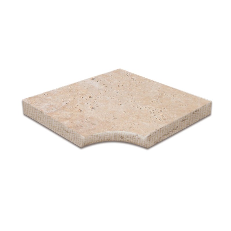 Angle Rentrant Travertin Beige Light Mix